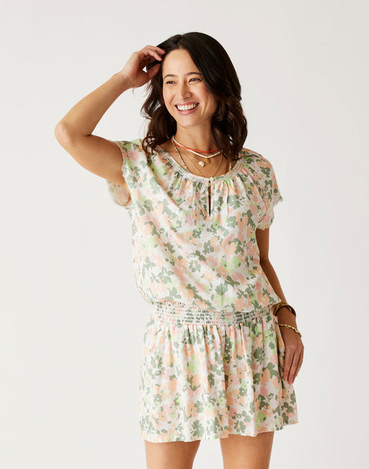 Lilly Top: Cloud Wildflower - FINAL SALE