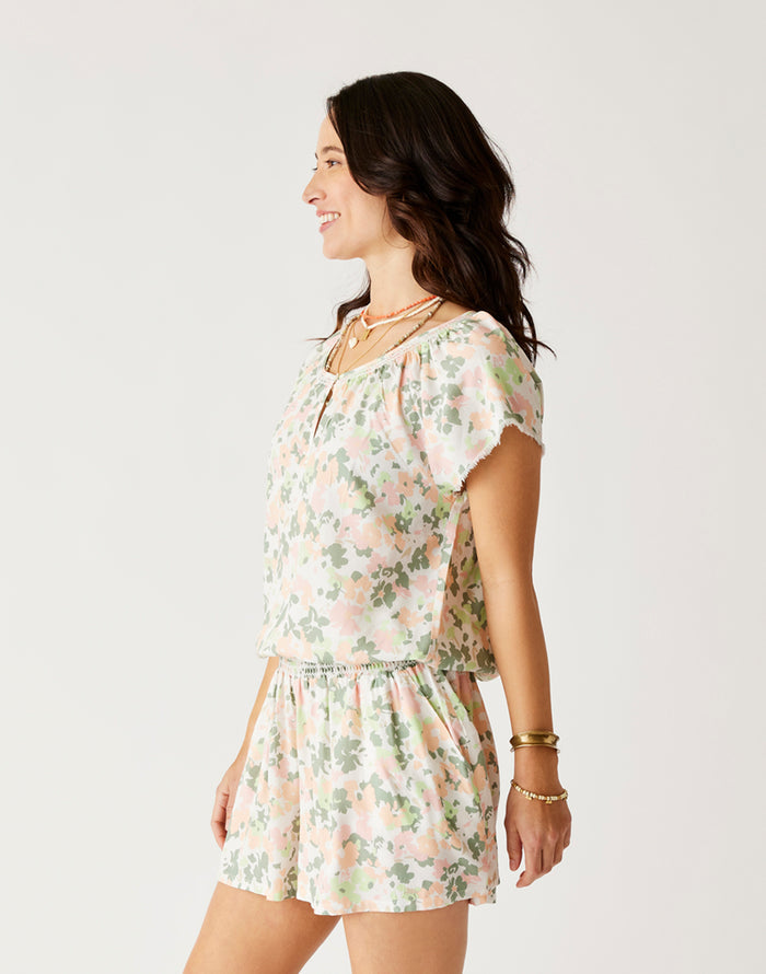Lilly Top: Cloud Wildflower - FINAL SALE