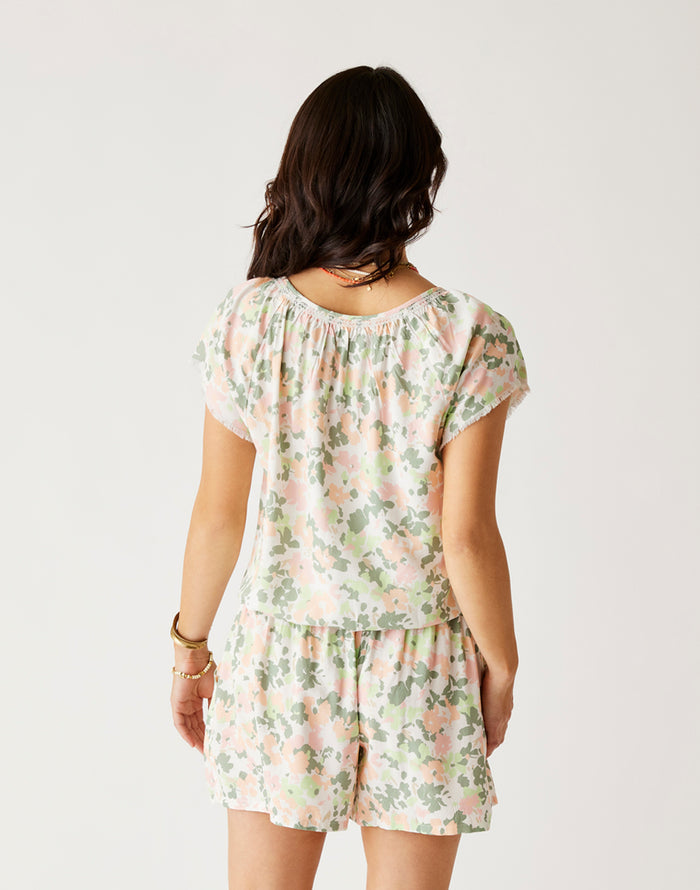 Lilly Top: Cloud Wildflower - FINAL SALE