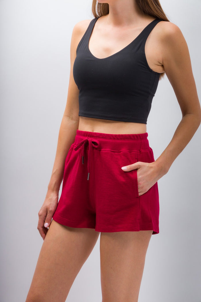 Lily | Women's Anti-Stain Textured Knit Shorts