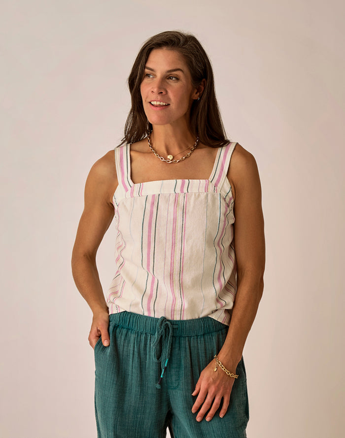 Liv Stitched Top: Lt. Violet Texture