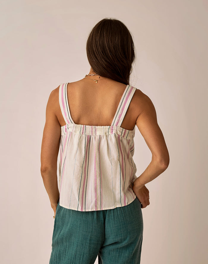 Liv Stitched Top: Lt. Violet Texture