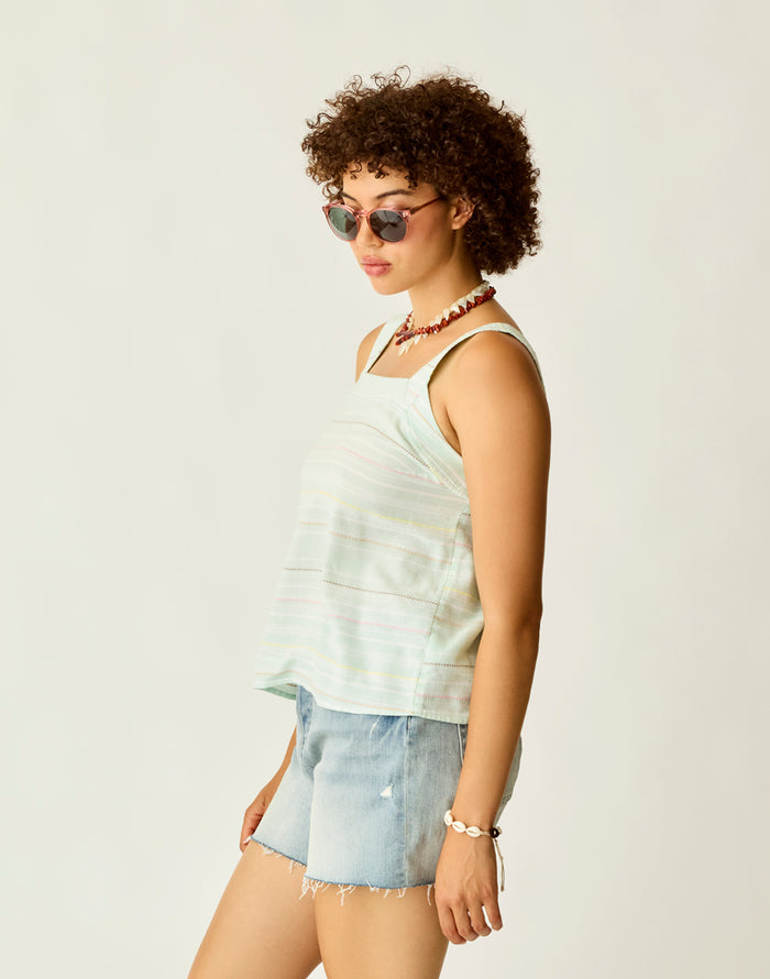 Liv Stitched Top: Surf Spray Texture - FINAL SALE
