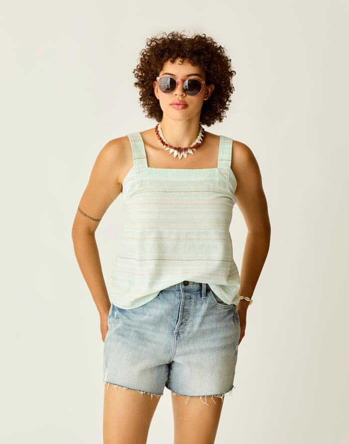 Liv Stitched Top: Surf Spray Texture - FINAL SALE