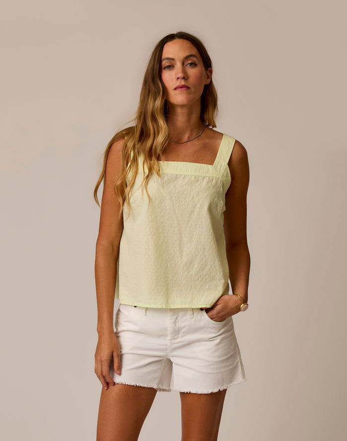 Liv Textured Top: Honeydew