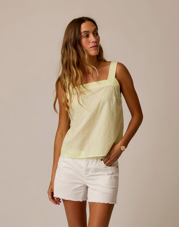 Liv Textured Top: Honeydew