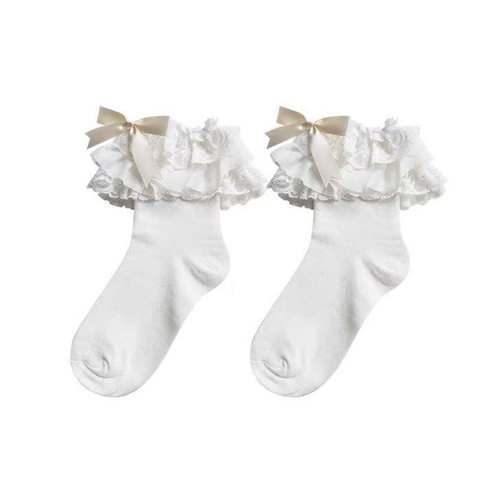 ♡ Lolita Layered Lace Socks ♡