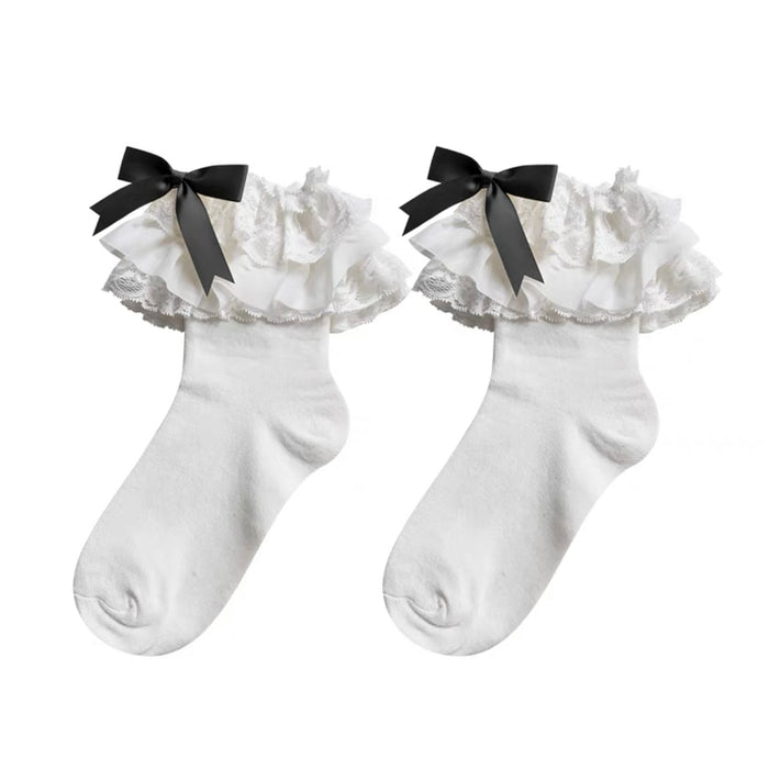 ♡ Lolita Layered Lace Socks ♡