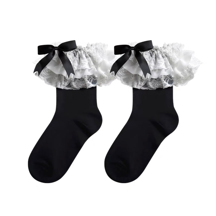 ♡ Lolita Layered Lace Socks ♡