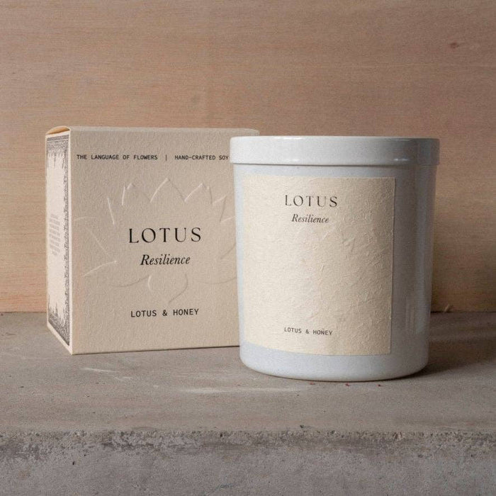 Lotus Candle | Lotus + Honey