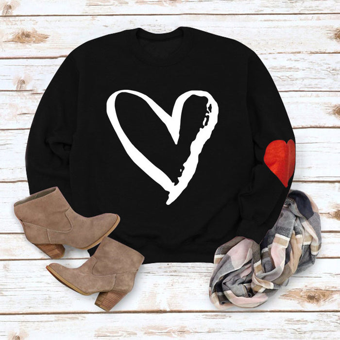 Black love sweater (white font) / S