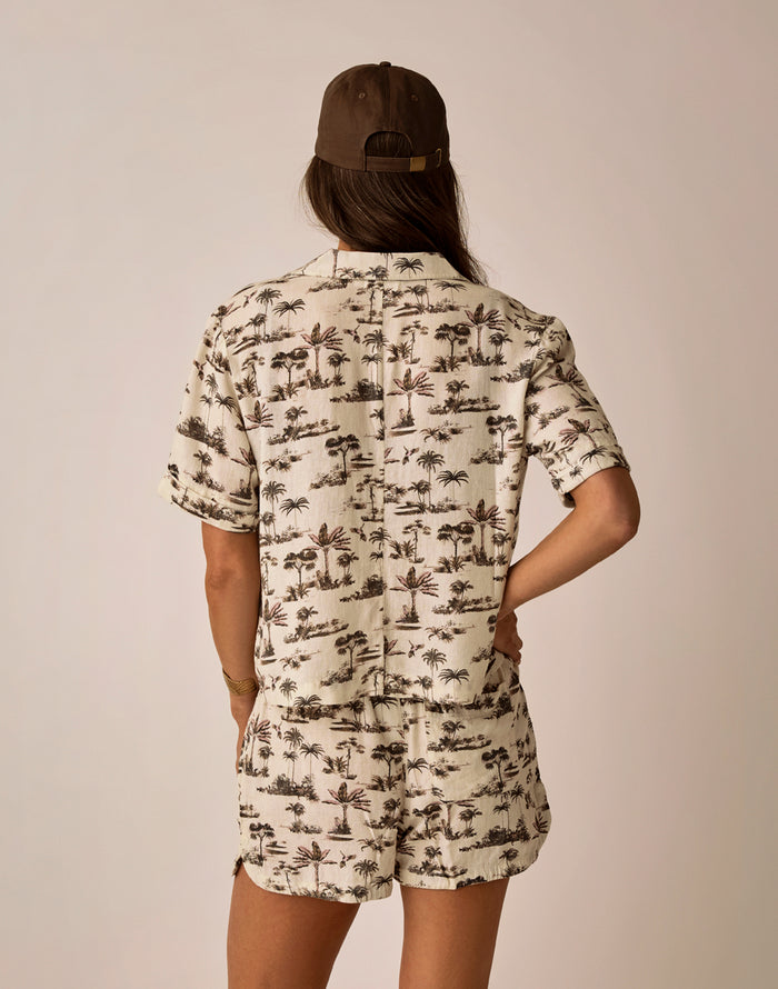 Luca Linen Shirt: Toile
