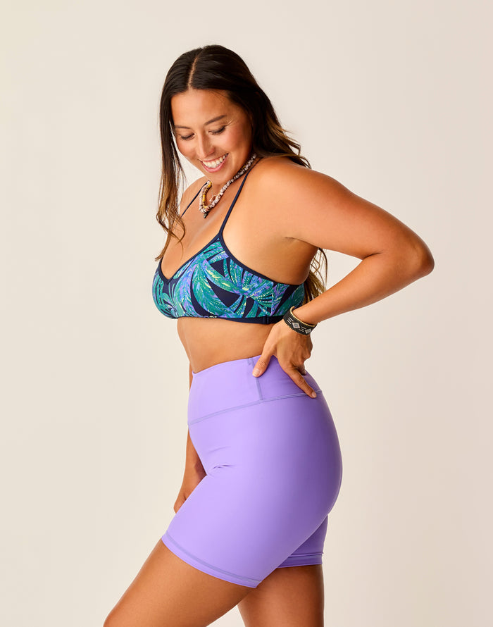 Lucie 6" Compression Short: Aster - FINAL SALE