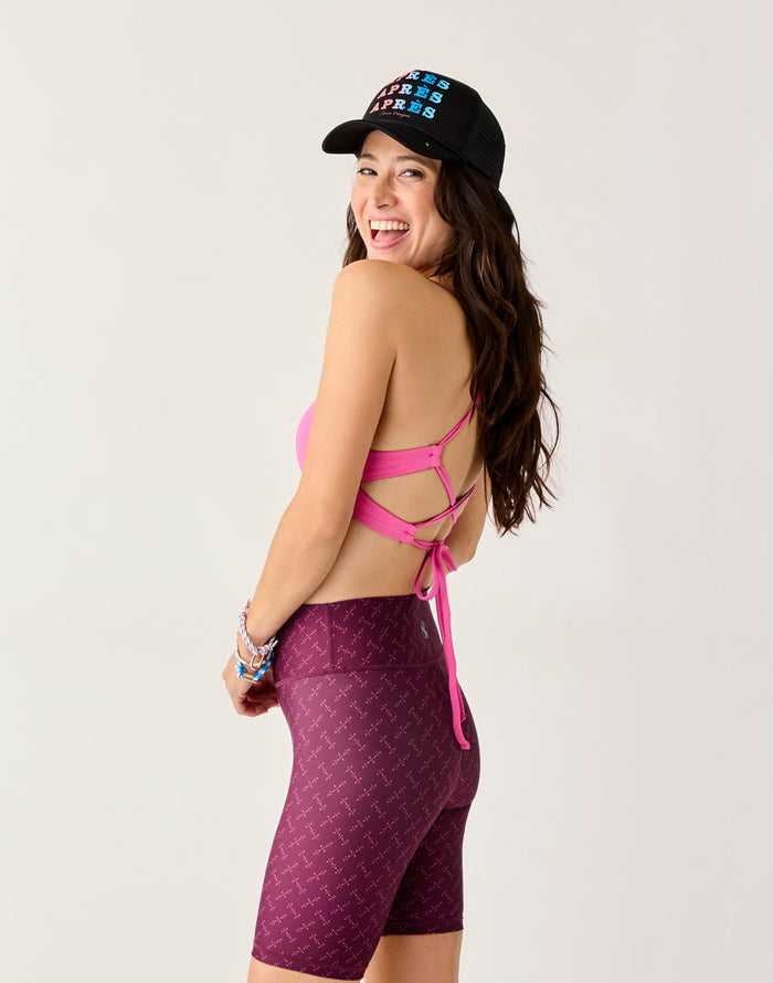 Lucie 8" Compression Short: Disco - FINAL SALE