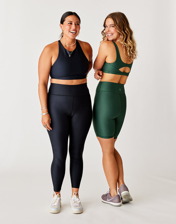 Lucie Compression Short: Cilantro - FINAL SALE