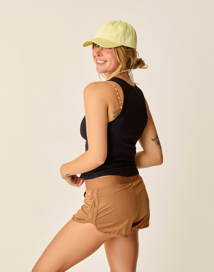 Lyra Rib Tank: Black