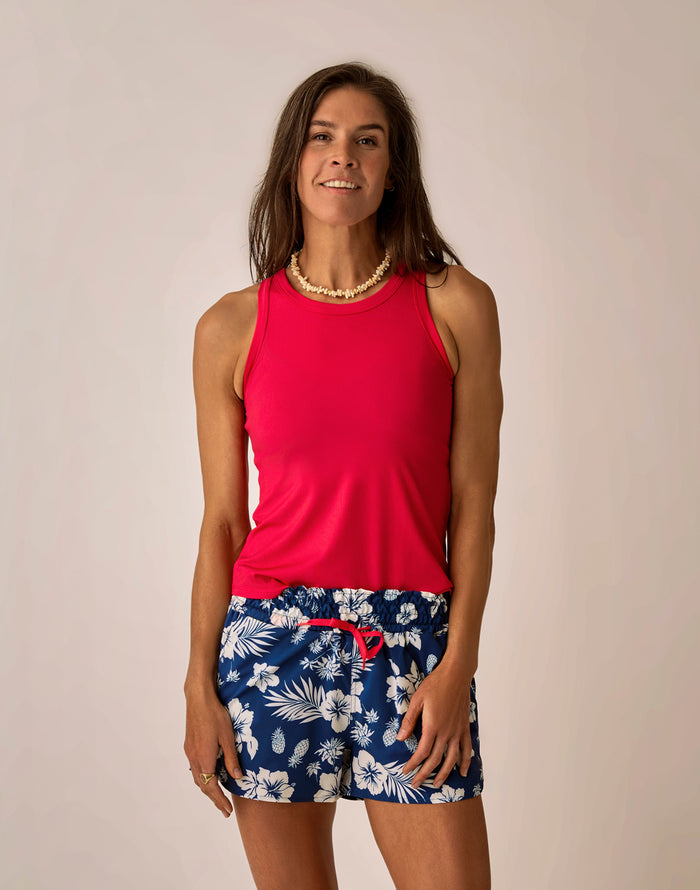 Lyra Rib Tank: Watermelon