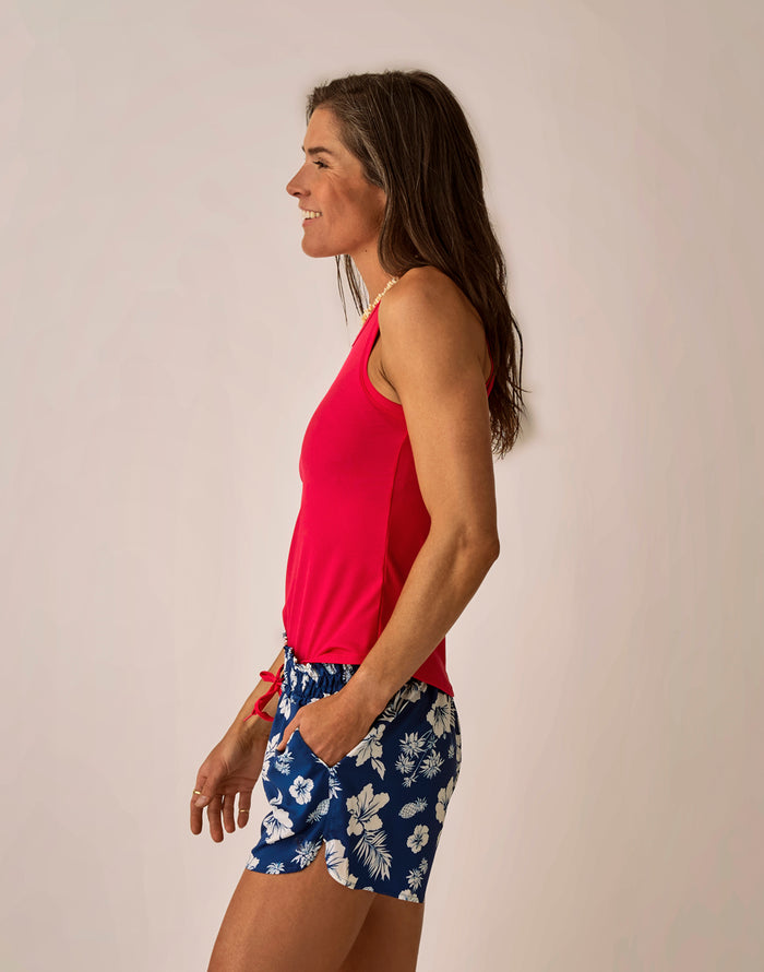 Lyra Rib Tank: Watermelon