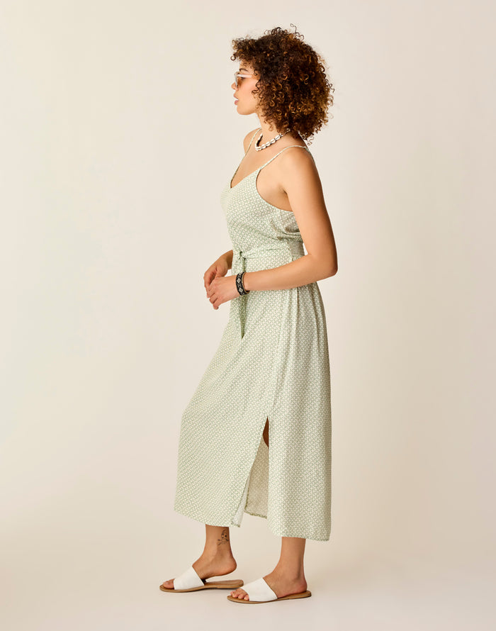 Macy Dress: Dk. Haze Geo - FINAL SALE