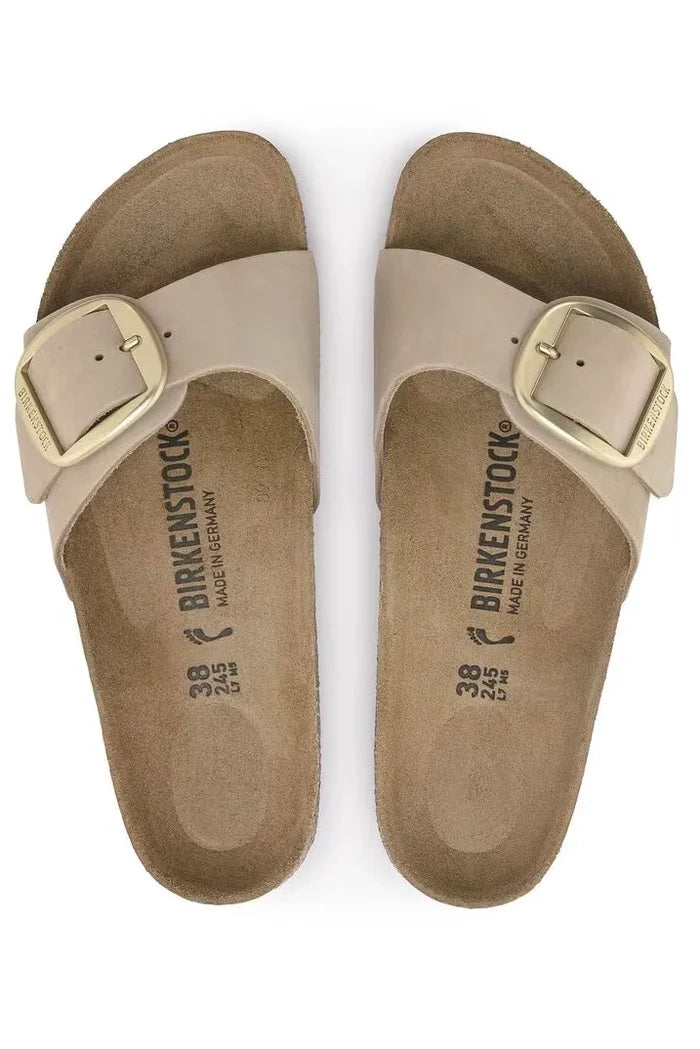 Madrid Big Buckle Nubuck Leather Footwear Birkenstock