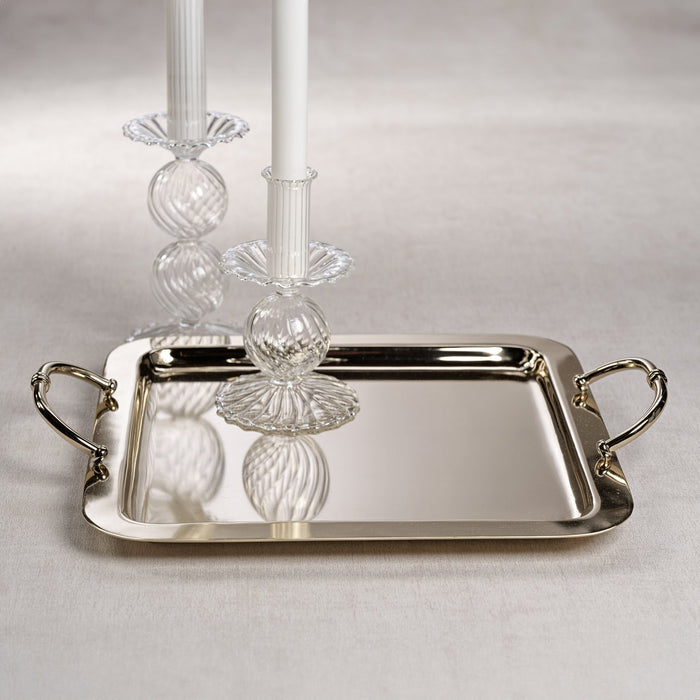 Manetta Steel & Brass Tray - Polished Gold - 5 sizes - Trays by Carlyle Avenue