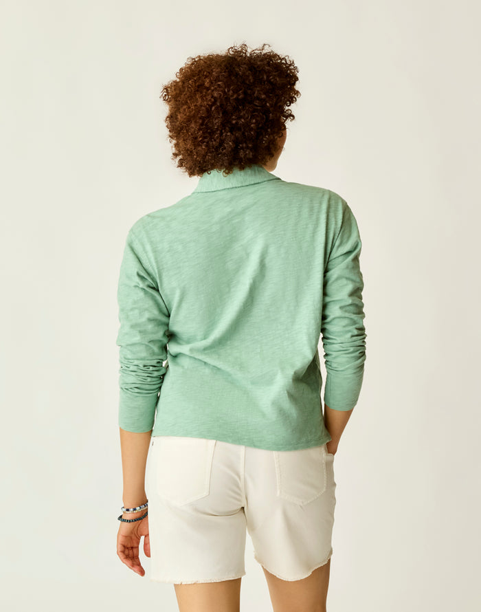 Mara Slub Polo: Haze - FINAL SALE