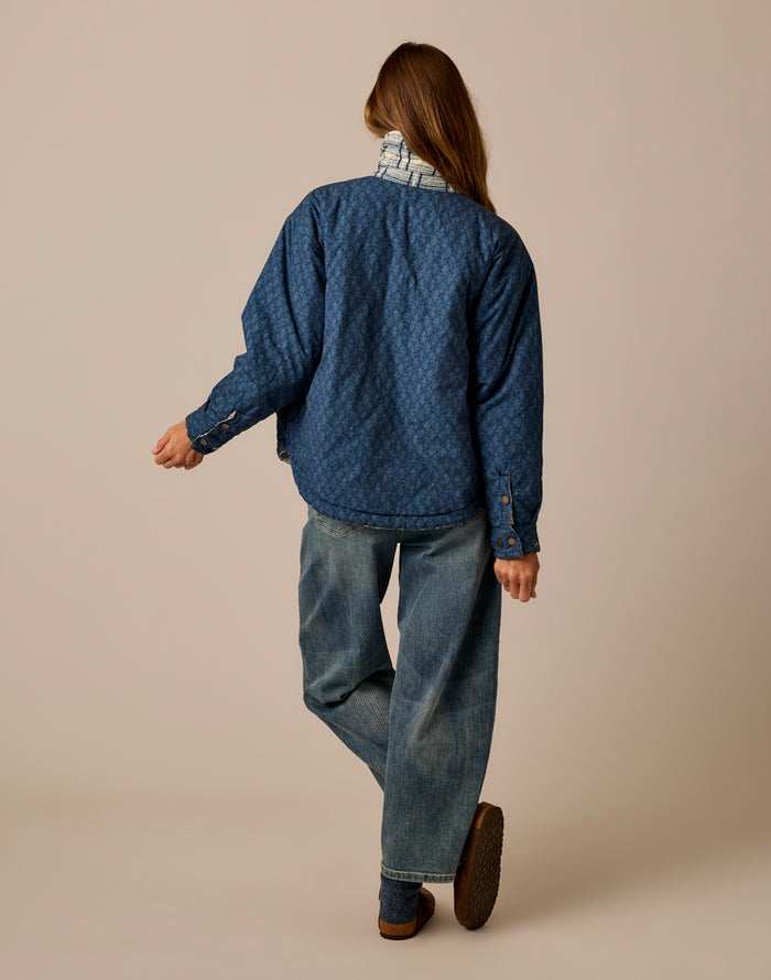 Marais Reversible Jacket: Orion Fleur/Tweed
