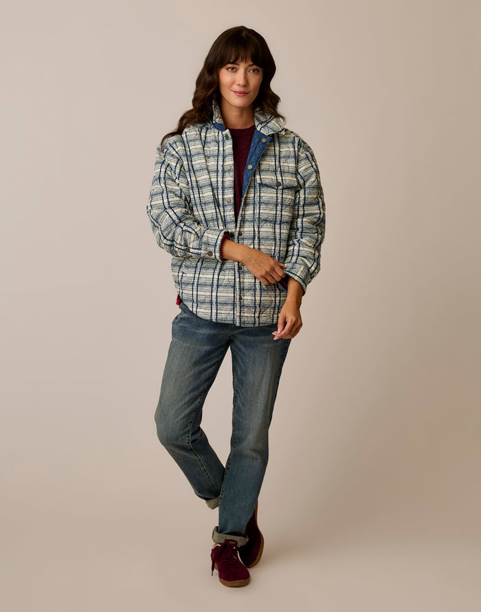 Marais Reversible Jacket: Orion Fleur/Tweed