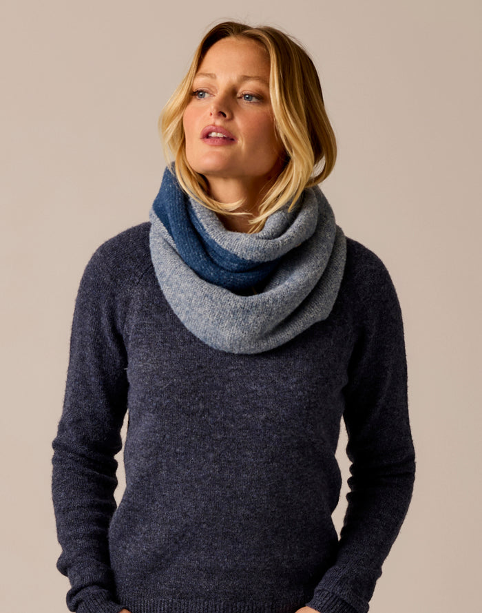 Margot Scarf: Deep Ocean Birdseye