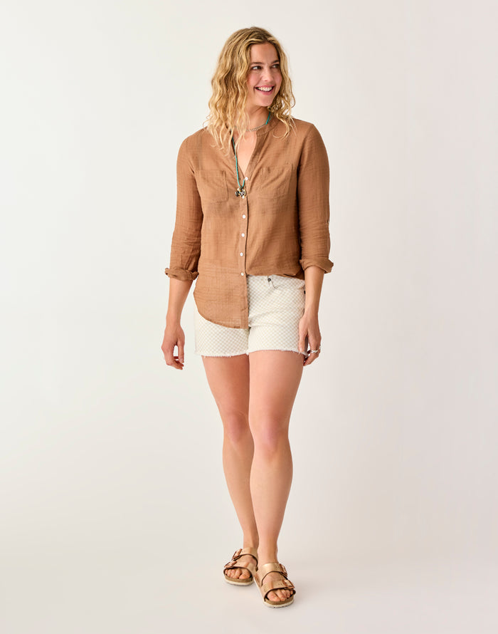Maui 4" Short: Birch Check - FINAL SALE