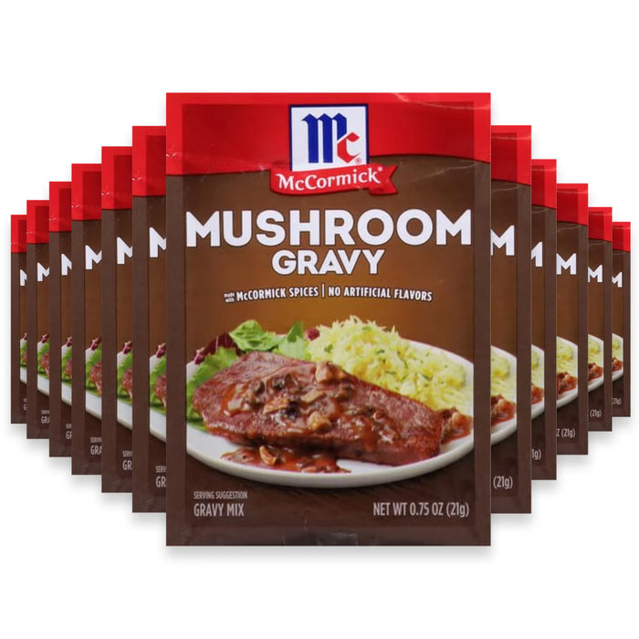 McCormick Mushroom Gravy Mix - 0.75 oz - 12 Pack