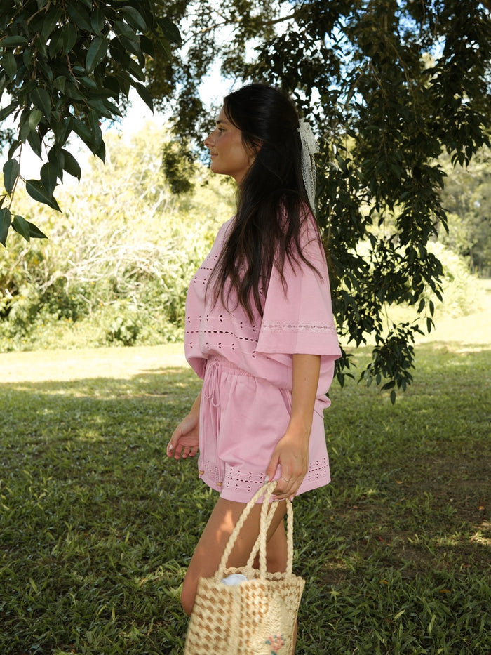 Memory Lane Shorts - Pink