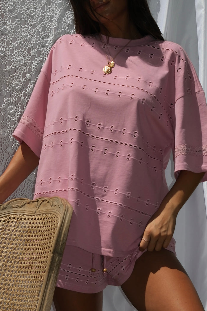 Memory Lane Tee - Pink