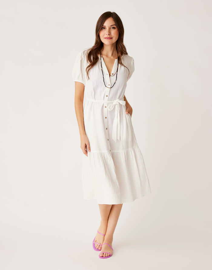 Memphis Gauze Dress: Cloud - FINAL SALE
