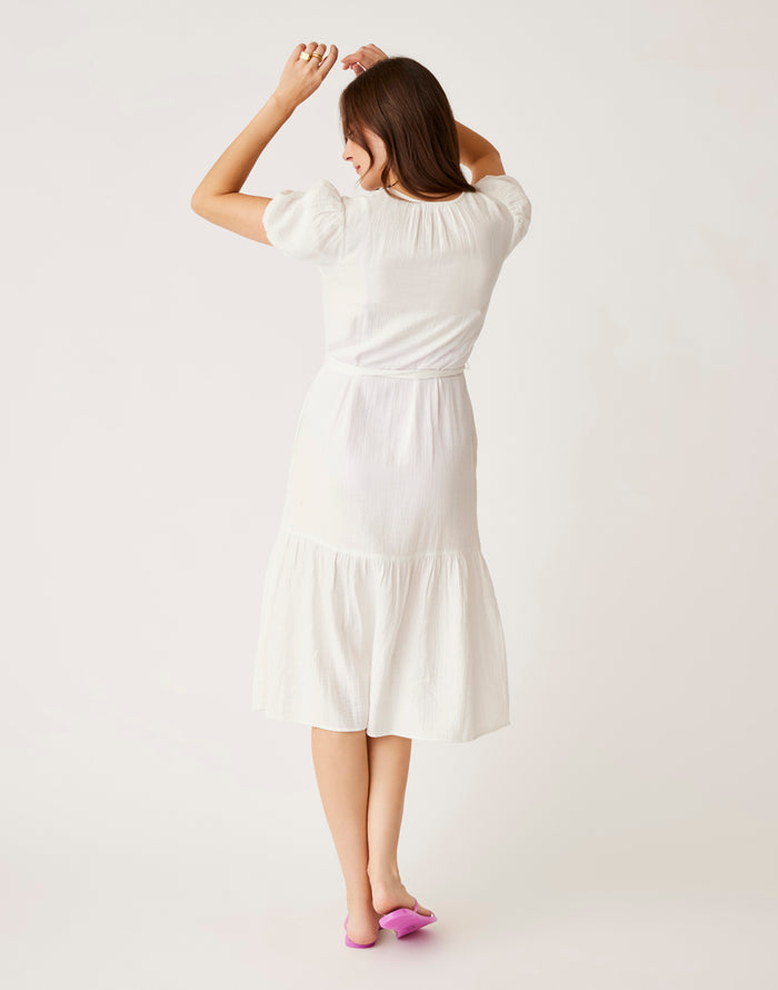 Memphis Gauze Dress: Cloud - FINAL SALE
