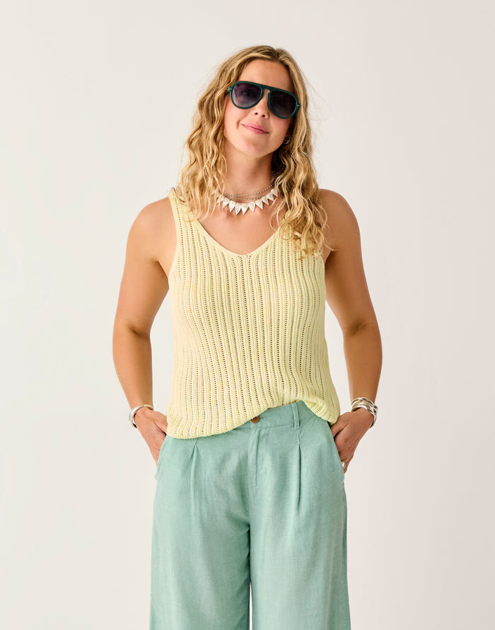 Micah Tank: Light Limeade - FINAL SALE
