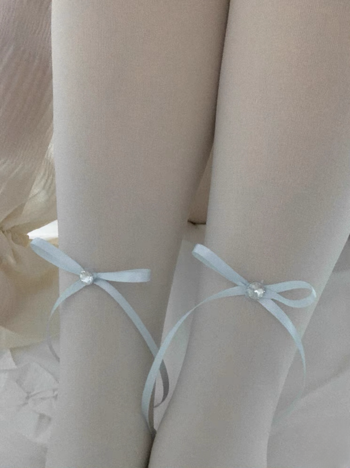 ♡ Milky White Velvet Pantyhose ♡