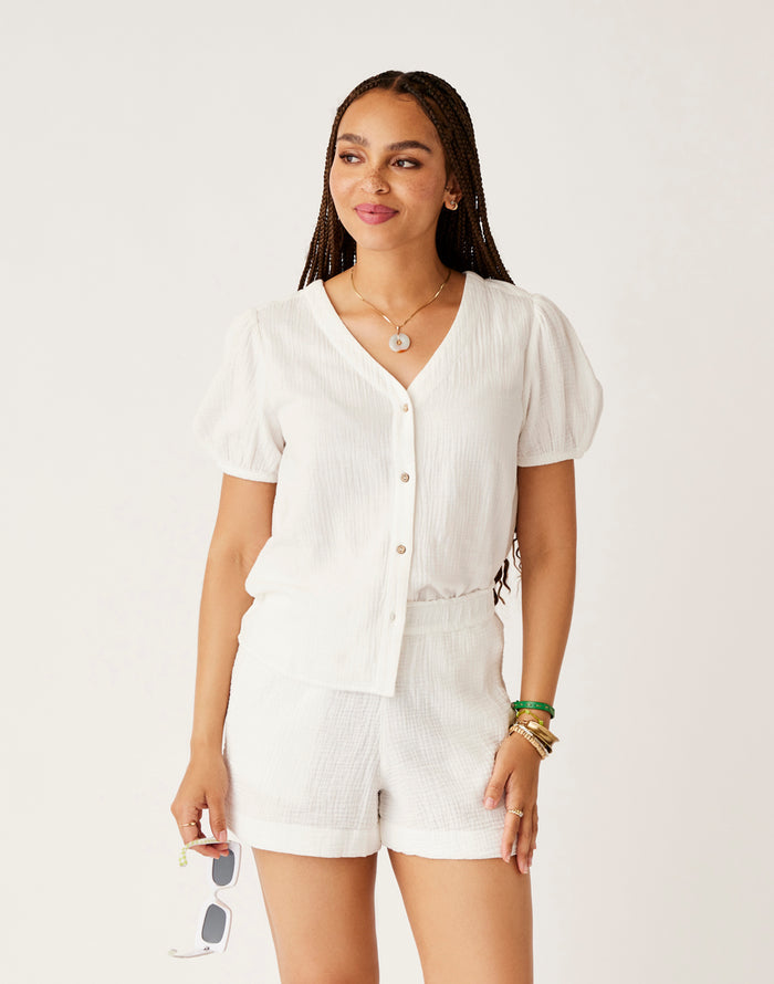 Milo Gauze Top: Cloud