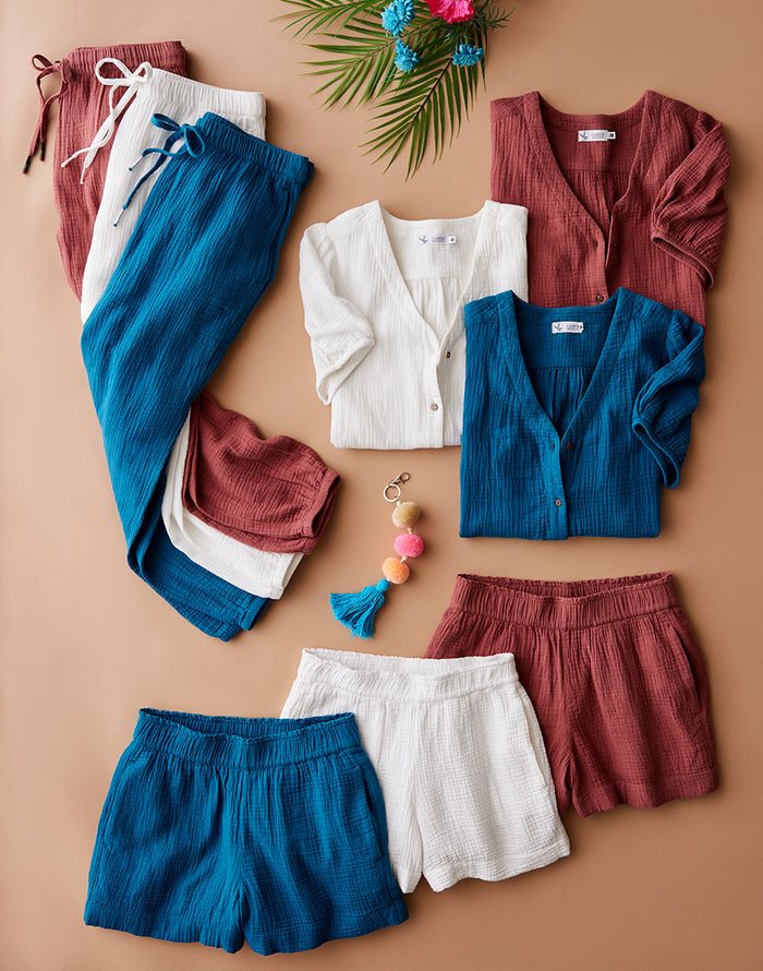 Milo Gauze Top: Cloud