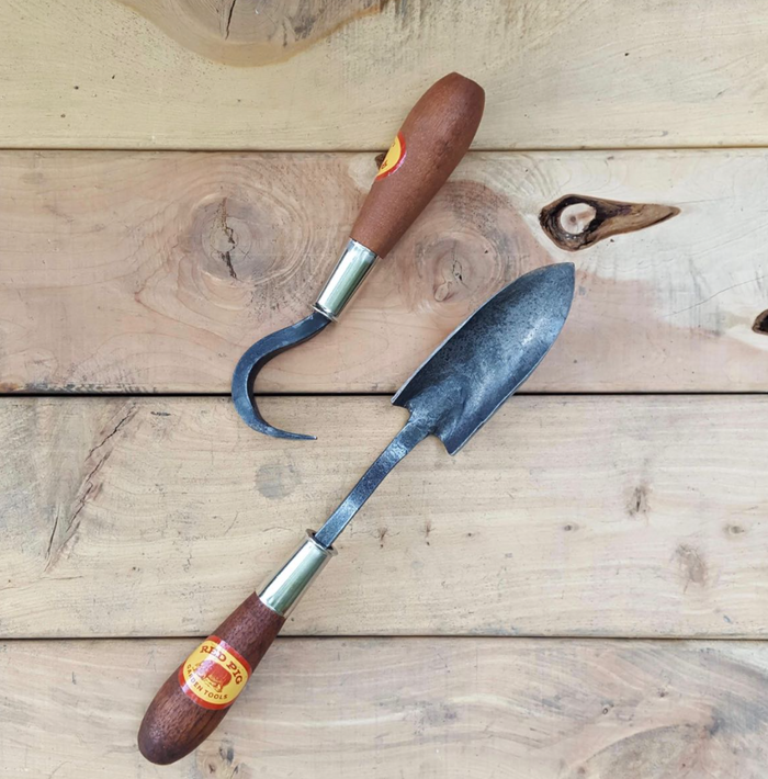 Mini Trowel and Cultivator Set-Red Pig Garden Tools-Atlas Preservation