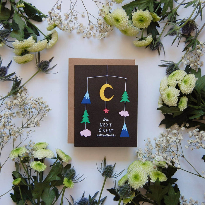 Mobile - The Next Great Adventure - New Baby Card