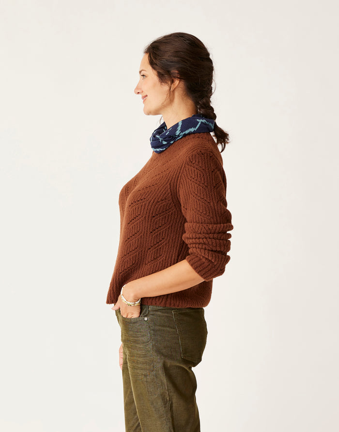 Monroe Sweater: Chocolate - FINAL SALE