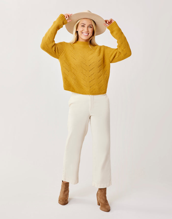 Monroe Sweater: Wood - FINAL SALE