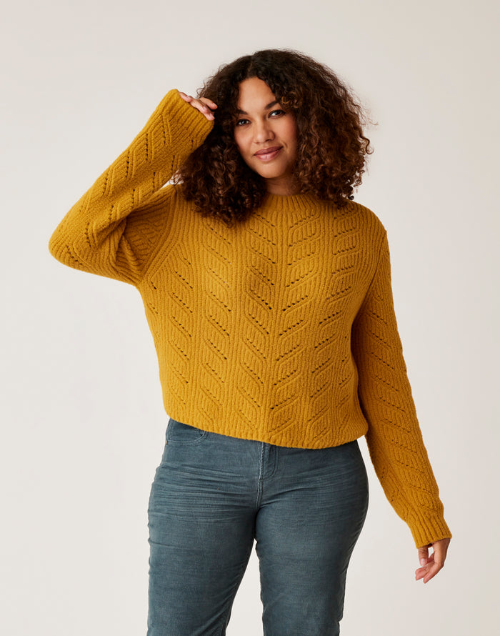 Monroe Sweater: Wood - FINAL SALE