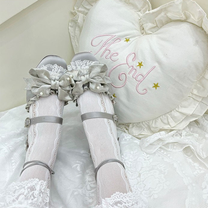 ♡ Moonlit Iris ♡ - Satin High Heels
