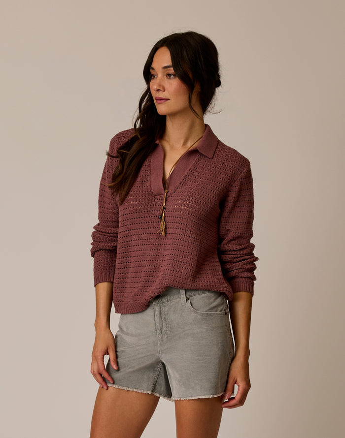 Morgan Polo Sweater: Coco