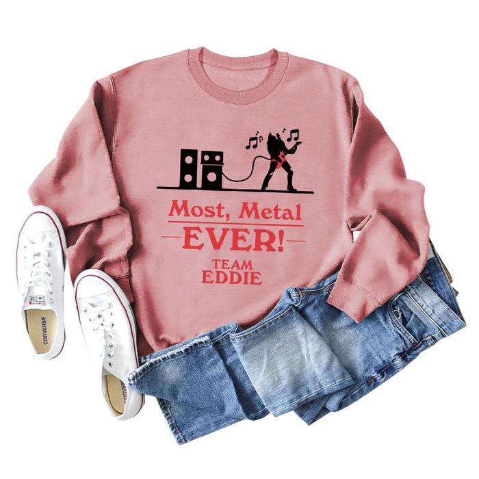 Rose gold sweater (black word color picture) / S