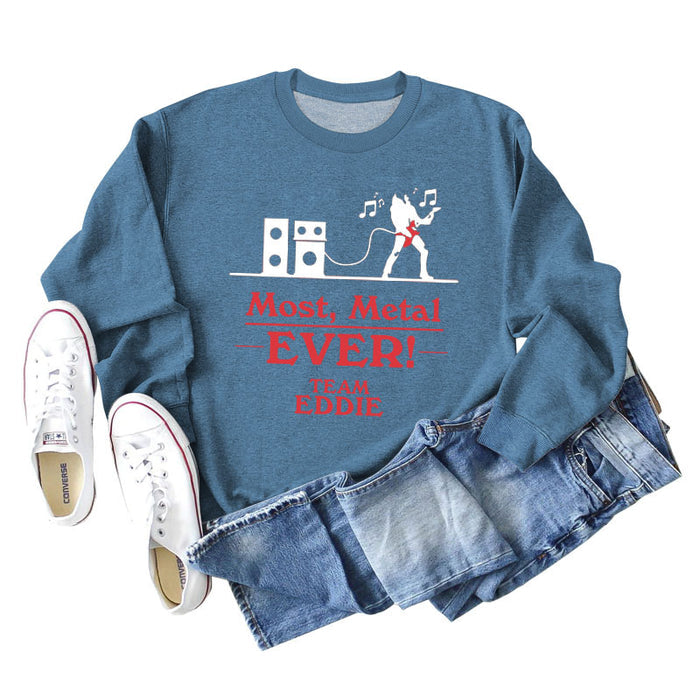 Blue sweater (white color picture) / S