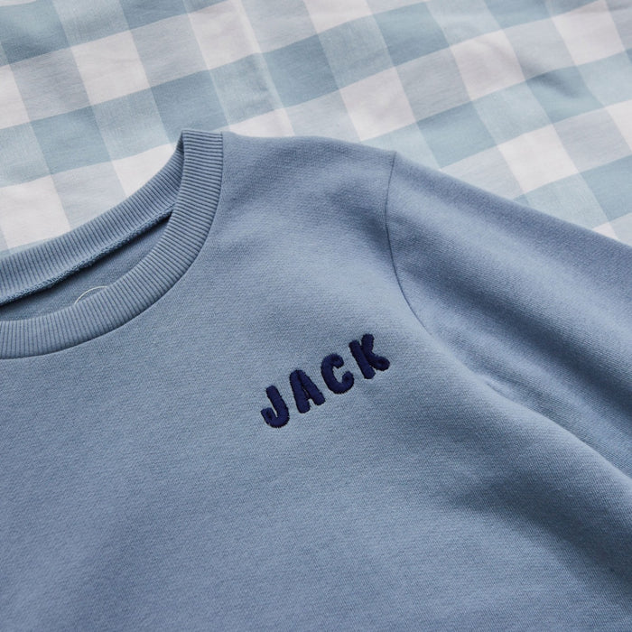 My Kids Personalised Blue Cool Kids Club Sweatshirt