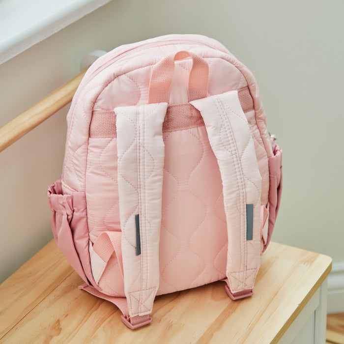 My Kids Personalised Bow Quilted Medium Backpack